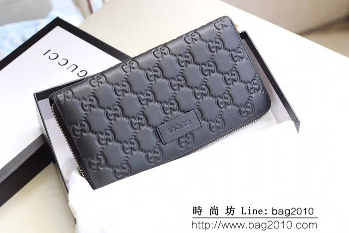 GUCCI古馳 專櫃品質 進口牛皮 男士長錢包 449391 WTG1823